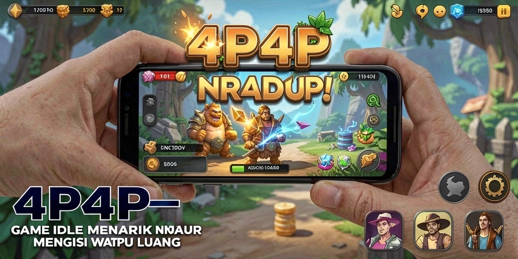 Gameplay menarik dari 4P4P yang menunjukkan petualangan Idle.