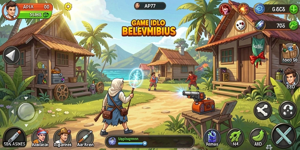 Tampilan gameplay <strong>API77</strong> yang menarik dalam genre Idle.