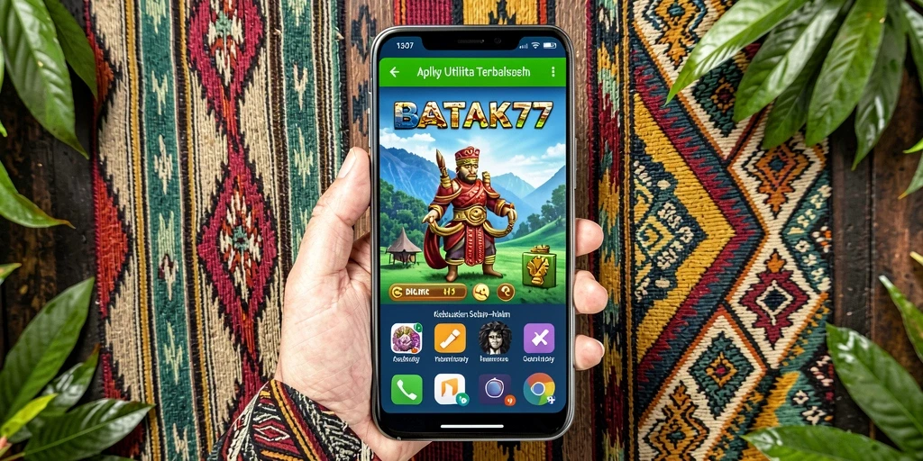 Tampilan antarmuka utama aplikasi BATIK77 yang user-friendly.