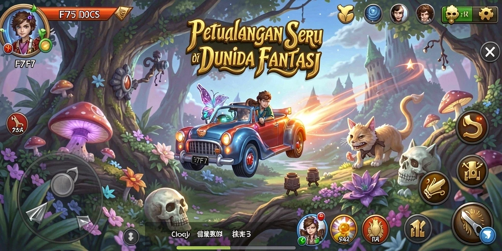 Gameplay F7F7 yang menantang dan memukau.