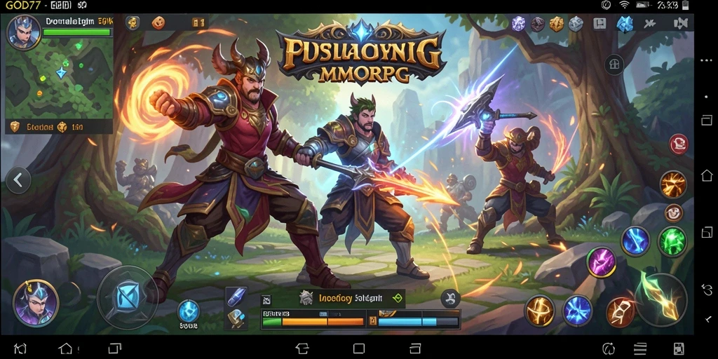 Tangkapan layar gameplay GOD77 yang memukau dan penuh aksi.