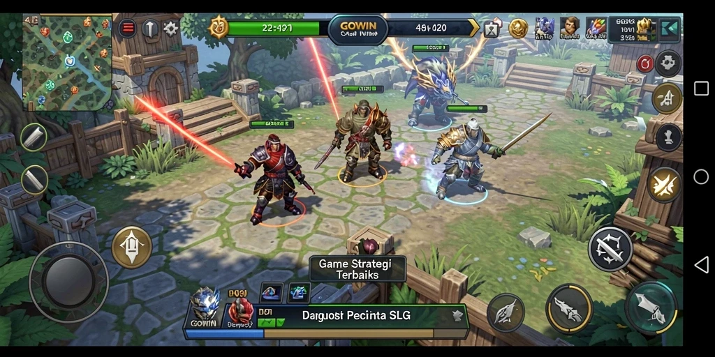 Gameplay SLG GOWIN yang menegangkan dan strategis.