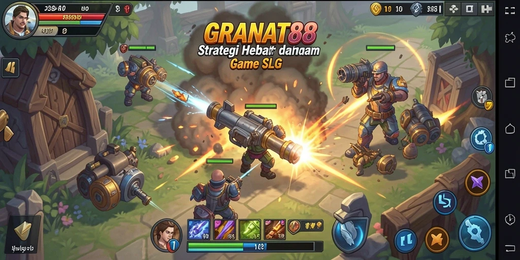 Tangkapan layar dari gameplay menegangkan dan strategis di GRANAT88.