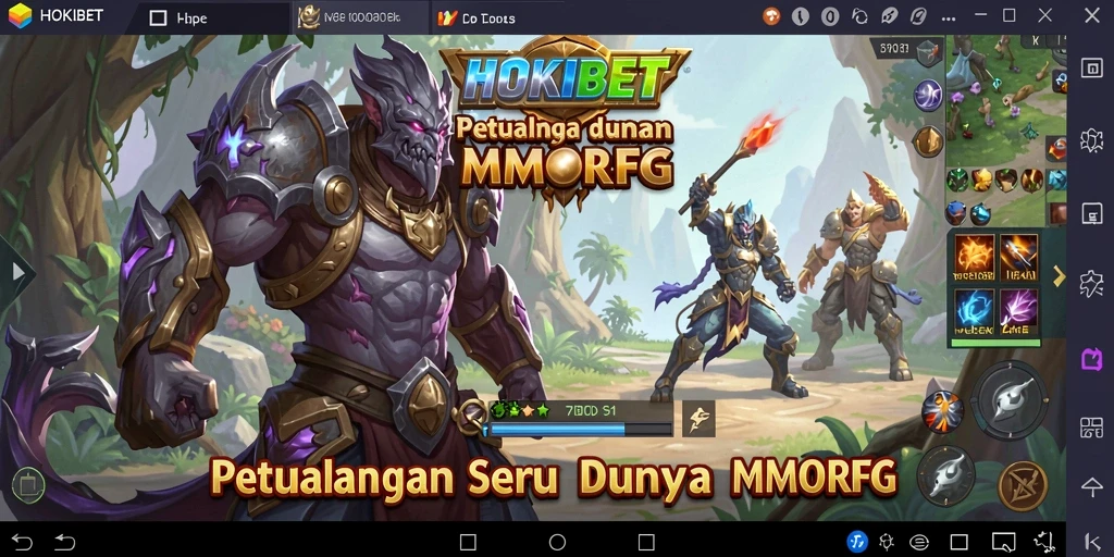Tangkapan layar HOKIBET menampilkan aksi seru dalam pertempuran MMORPG.