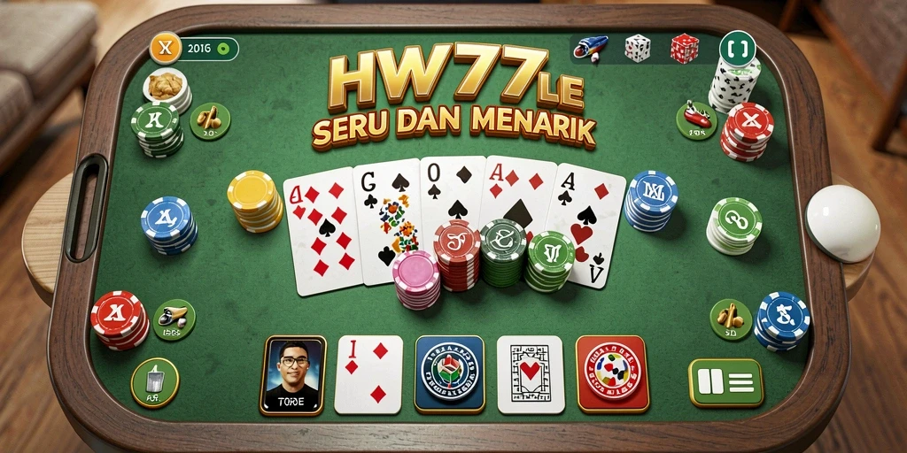 Tampilan menarik dari gameplay Gaple HW777 dengan pemain bersaing.