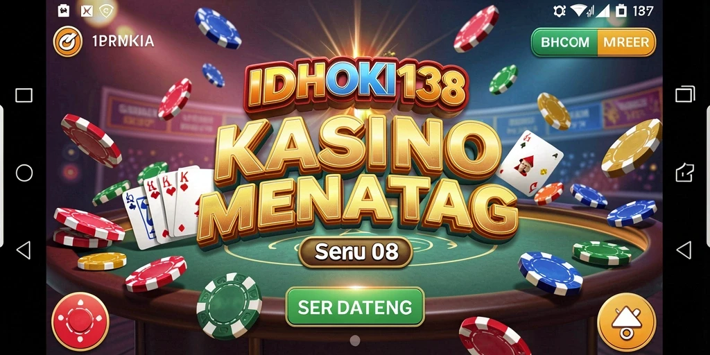 Screenshot gameplay IDRHOKI138 yang menampilkan suasana Kasino yang seru.
