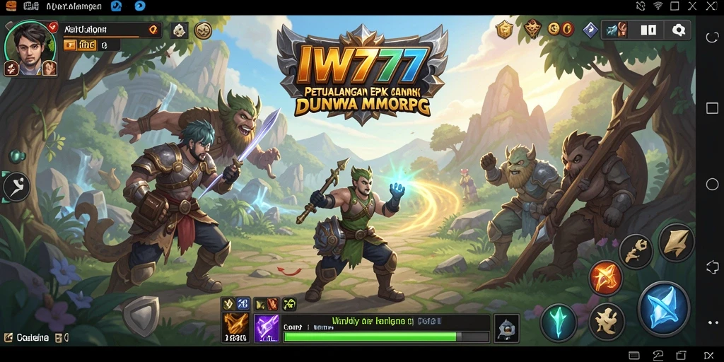 Screenshot utama IW777 menampilkan petualangan seru dalam dunia MMORPG.