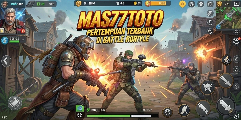 Gameplay mendebarkan dalam pertempuran Battle Royale di MAS77TOTO.