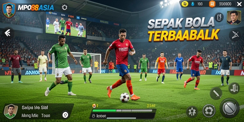 Tampilan menarik dari gameplay MPO88ASIA yang menyajikan aksi sepak bola.