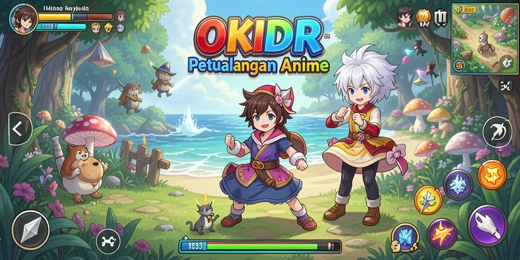 Gameplay seru dalam dunia anime yang memikat.