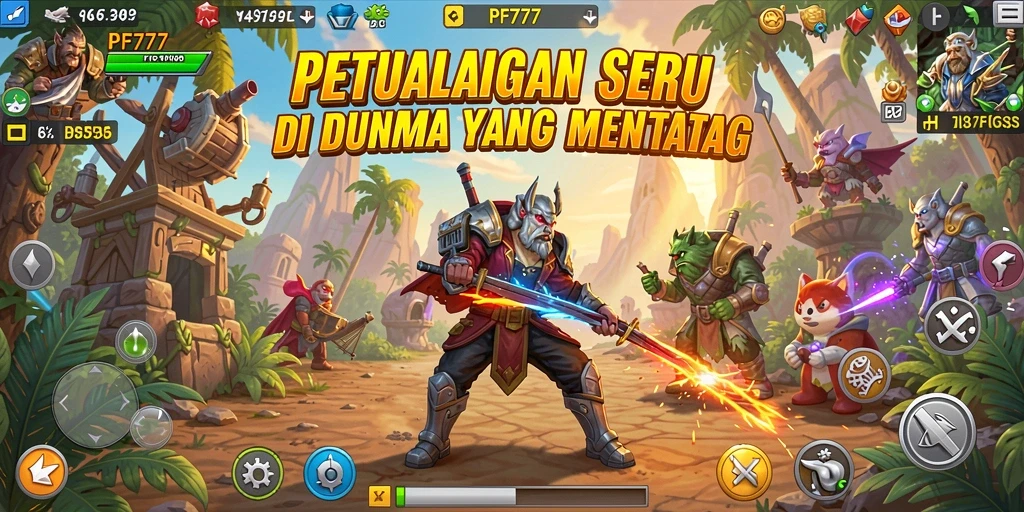 Gambaran screenshot PF777 menampilkan aksi seru dalam gameplay petualangan.