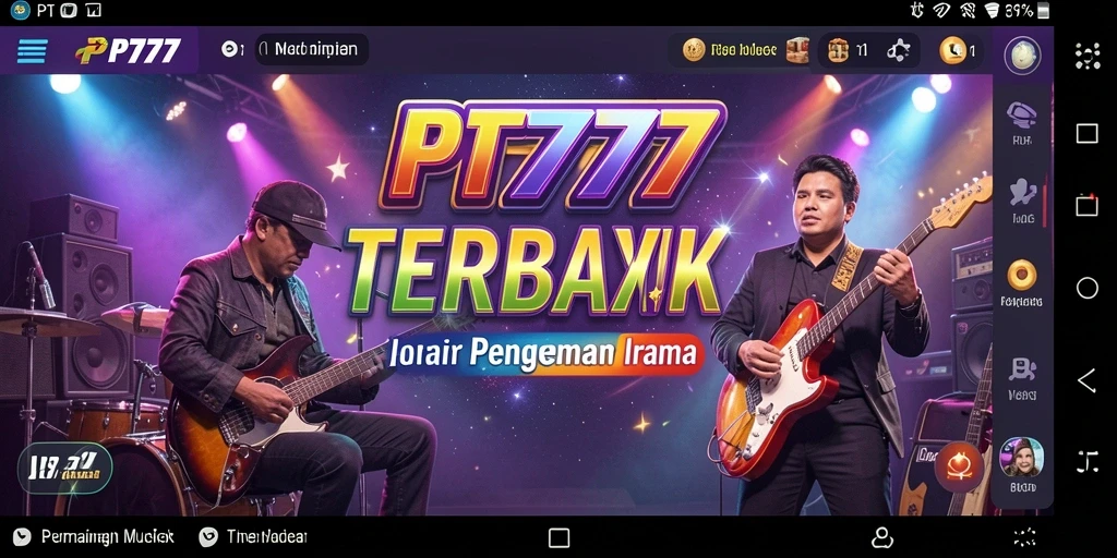Screenshot gameplay PT777 yang menampilkan tantangan musik seru.