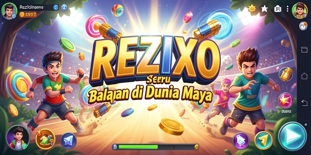 Screenshot gameplay REZIXO dengan aksi balapan yang mendebarkan.