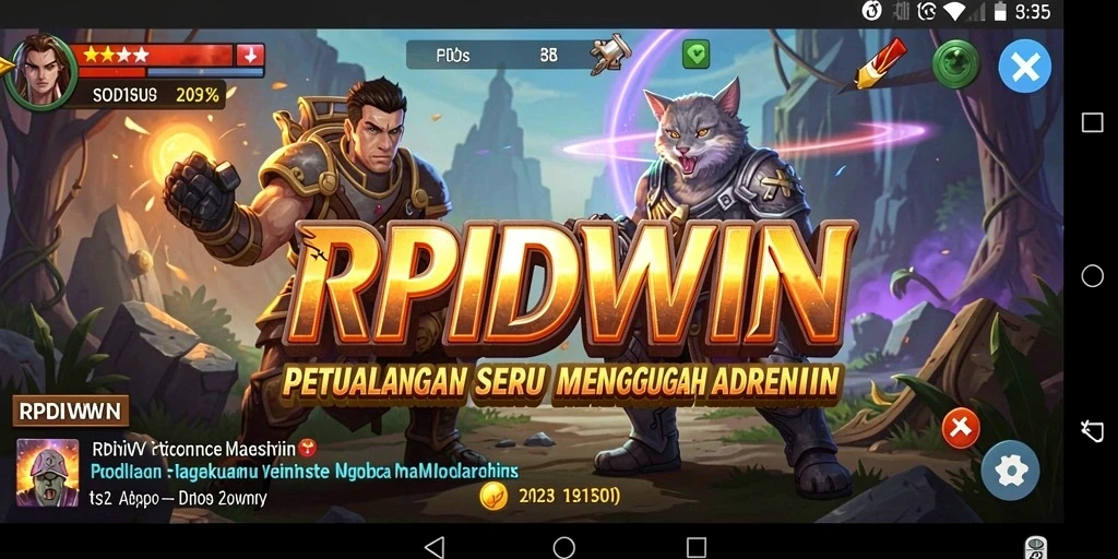 Gameplay seru di RPIDWIN dengan petualangan menarik.