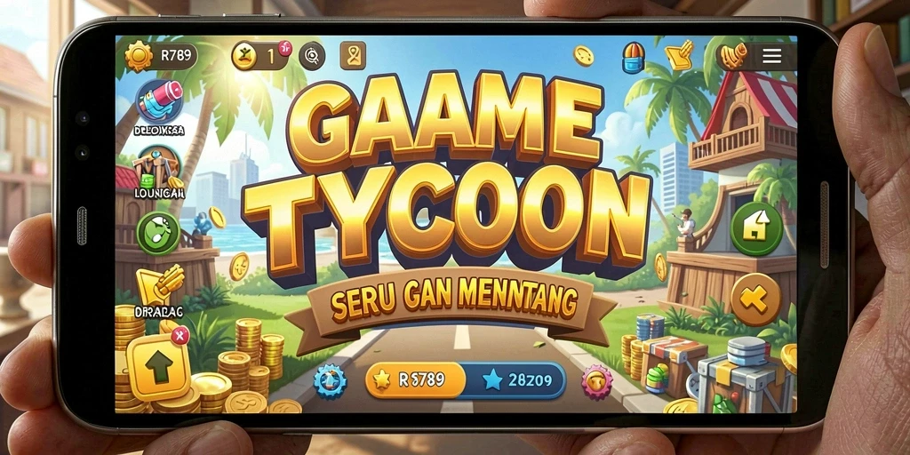 Gameplay menarik dari game Tycoon RR789 menunjukkan keseruan membangun bisnis.