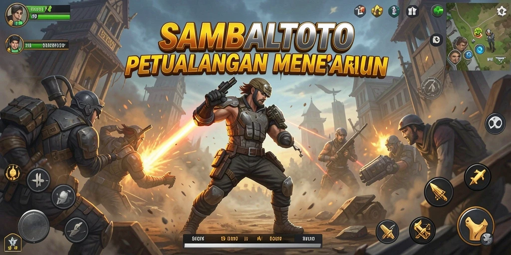 Tangkapan layar menunjukkan aksi mendebarkan dalam SAMBALTOTO.