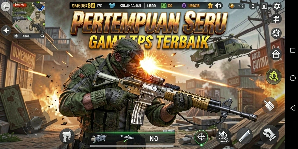 Tampilan gameplay SM605 yang penuh aksi dan strategi.