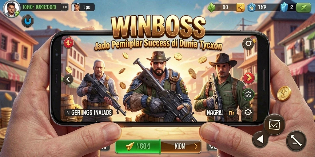 Tampilan gameplay Tycoon di WINBOSS menunjukkan keseruan dan strategi bisnis.